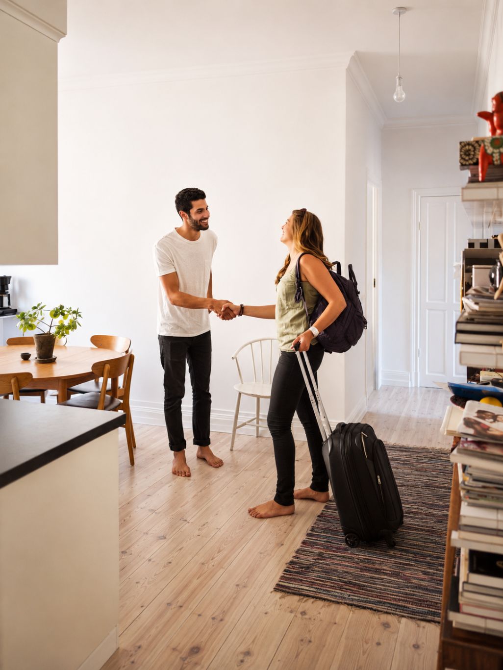 Υποδοχή επισκεπτών σε διαμέρισμα της Patras Apartments στην Πάτρα